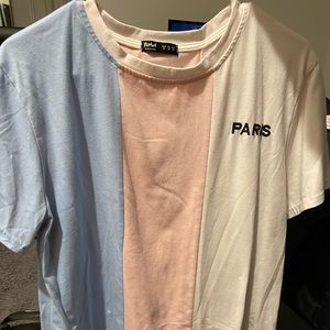 Multi-colored Paris shirt.